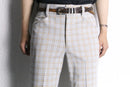70's “FARAH” check semi flare pants