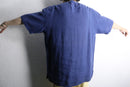“BOSS” deep blue linen H/S tee shirt