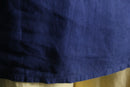 “BOSS” deep blue linen H/S tee shirt
