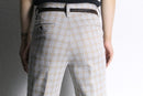 70's “FARAH” check semi flare pants