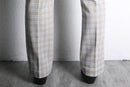 70's “FARAH” check semi flare pants