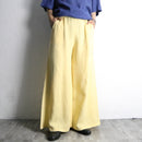 cream beige linen wide baggy flare pants