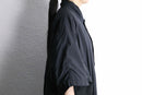 black poly half-zip pullover