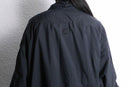 black poly half-zip pullover