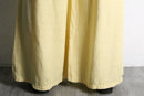 cream beige linen wide baggy flare pants