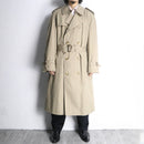 “Brooks Brothers” ivory double breast trench coat