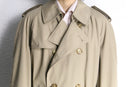“Brooks Brothers” ivory double breast trench coat