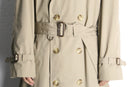 “Brooks Brothers” ivory double breast trench coat