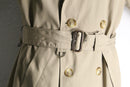 “Brooks Brothers” ivory double breast trench coat