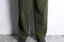 olive fleece easy cargo pants