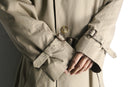 “Brooks Brothers” ivory double breast trench coat