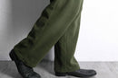 olive fleece easy cargo pants