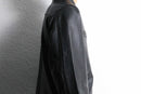 soft leather middle coat
