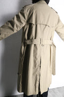 “Brooks Brothers” ivory double breast trench coat