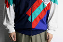 “adidas” multi color track jacket