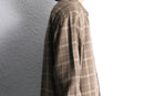 “Zanella” tartan check poly rayon shirt