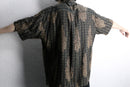 “PERRY ELLIS” total pattern silk H/S shirt
