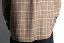 “Zanella” tartan check poly rayon shirt