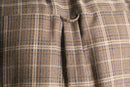 “Zanella” tartan check poly rayon shirt