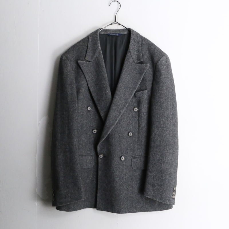 "Burberry's" glay wool double tailored jacket