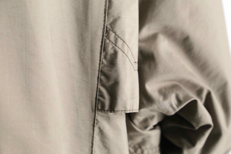 sand beige color poly long trench coat