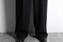 draped black wide pants