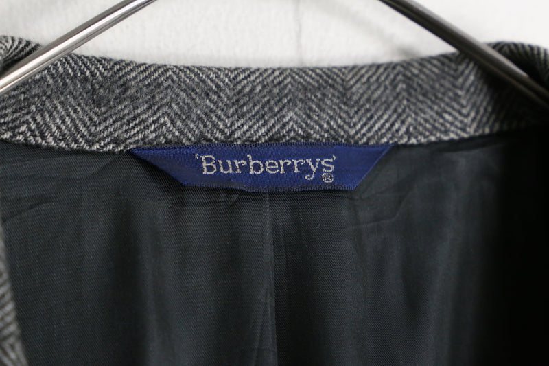 "Burberry's" glay wool double tailored jacket