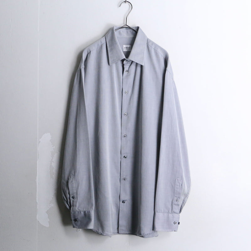 "ARMANI" plain dress L/S shirt