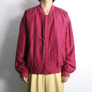 magenta color silk blouson