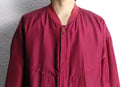 magenta color silk blouson