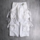 GS gimmick TECHNO pants (WHITE)