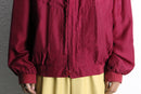 magenta color silk blouson
