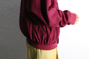 magenta color silk blouson