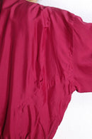 magenta color silk blouson