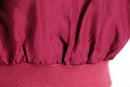 magenta color silk blouson