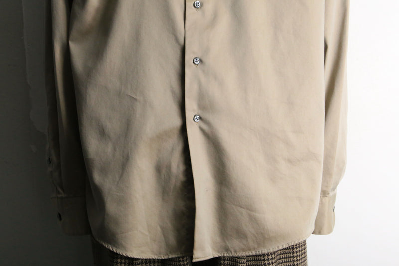 beige loose size relaxed shirt