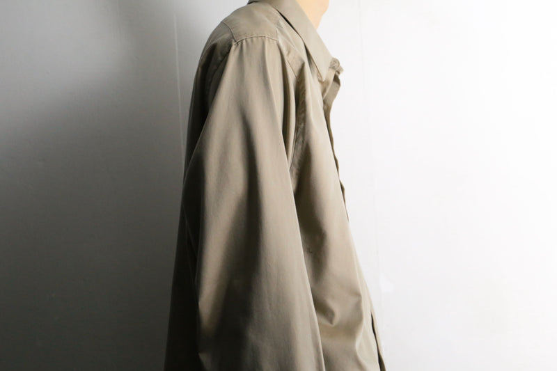 beige loose size relaxed shirt