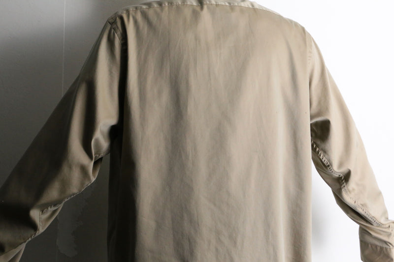 beige loose size relaxed shirt