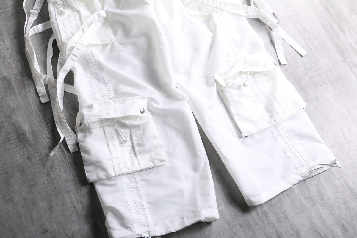 GS gimmick TECHNO pants (WHITE)