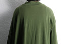 ”KINGSIZE” khaki henley neck pullover
