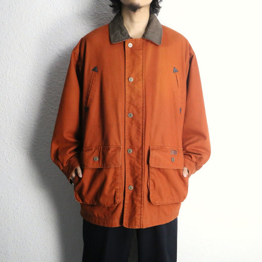 terracotta cotton hunting jacket