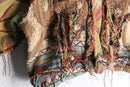''Re:make''rug fringe design short jacket