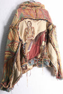 ''Re:make''rug fringe design short jacket