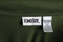 ”KINGSIZE” khaki henley neck pullover