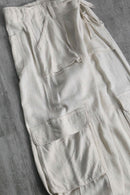2000s linen viscose easy cargo pants