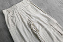 2000s linen viscose easy cargo pants