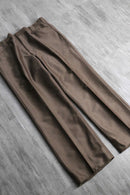 70’s “Circle S” shiny brown poly wide tapered dress pants