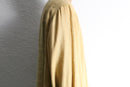 "FLAX" beige one color linen collarless shirt