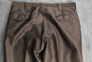 70’s “Circle S” shiny brown poly wide tapered dress pants