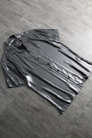 2000s I.N.C open collar S/S metallic shirt